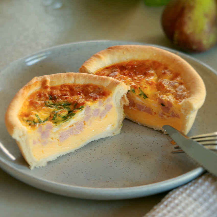 Bacon & Cheese Quiche | Heavenly Pies & Cakes